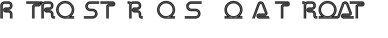 Retro Stereo Thin Alternate Font
