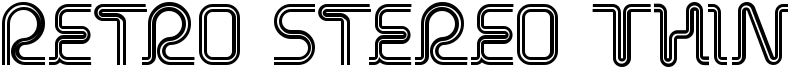 Retro Stereo Thin Font