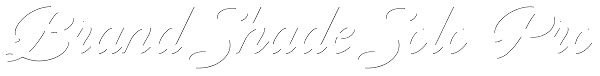Brand Shade Solo Pro Font