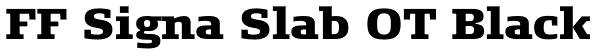 FF Signa Slab OT Black Font