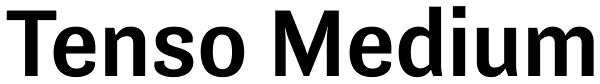 Tenso Medium Font