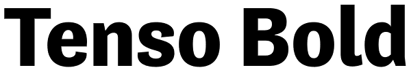 Tenso Bold Font