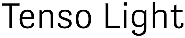 Tenso Light Font