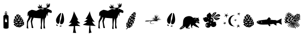 Trailmap Pictures Font
