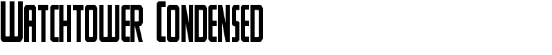 Watchtower Condensed Font