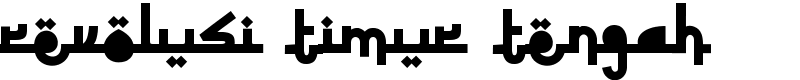 Revolusi Timur Tengah Font