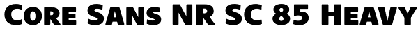 Core Sans NR SC 85 Heavy Font
