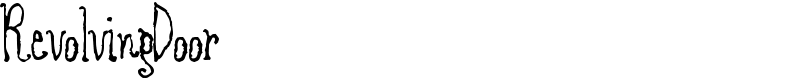 RevolvingDoor Font