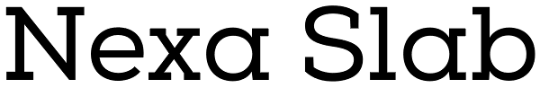 Nexa Slab Font