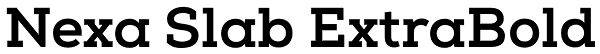 Nexa Slab ExtraBold Font