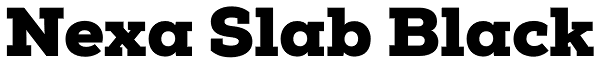 Nexa Slab Black Font