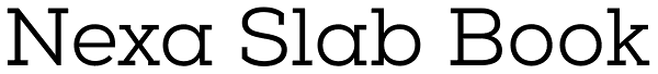 Nexa Slab Book Font
