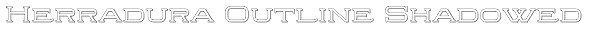 Herradura Outline Shadowed Font