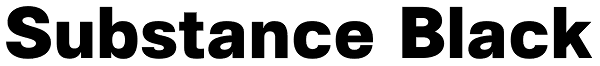 Substance Black Font