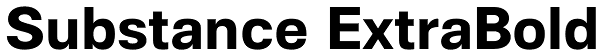 Substance ExtraBold Font
