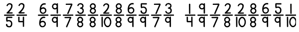 KG Traditional Fractions Font