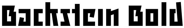 Backstein Bold Font
