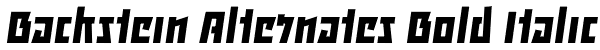 Backstein Alternates Bold Italic Font