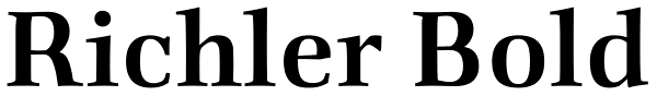 Richler Bold Font