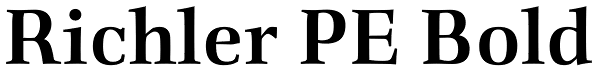 Richler PE Bold Font