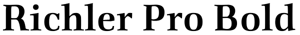Richler Pro Bold Font