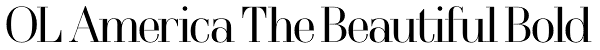 OL America The Beautiful Bold Font
