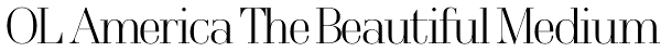 OL America The Beautiful Medium Font