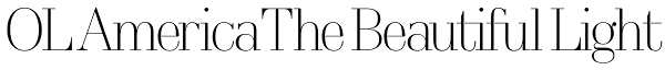 OL America The Beautiful Light Font