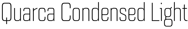 Quarca Condensed Light Font