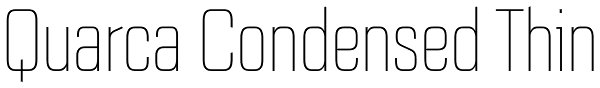 Quarca Condensed Thin Font