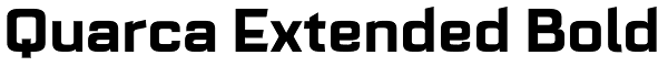 Quarca Extended Bold Font