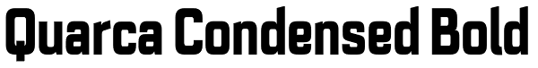Quarca Condensed Bold Font
