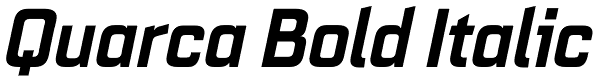 Quarca Bold Italic Font