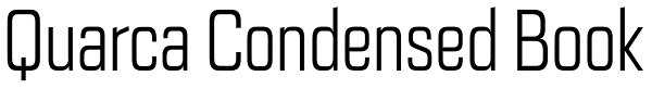 Quarca Condensed Book Font