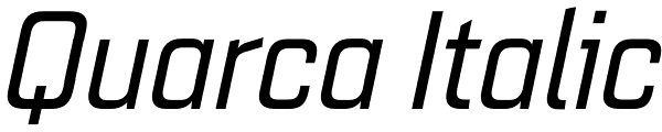 Quarca Italic Font