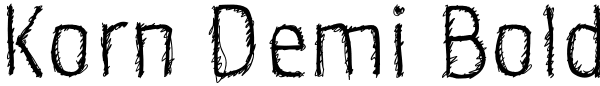 Korn Demi Bold Font