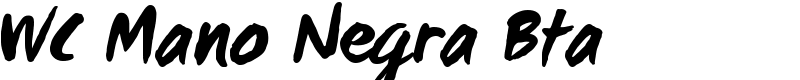 WC Mano Negra Bta Font