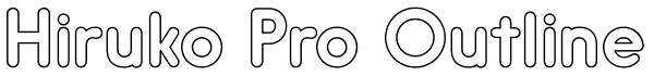 Hiruko Pro Outline Font