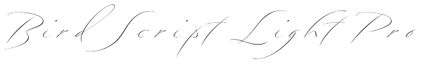 Bird Script Light Pro Font