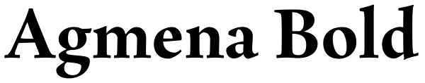 Agmena Bold Font