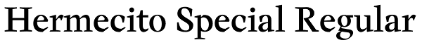 Hermecito Special Regular Font