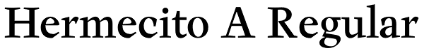 Hermecito A Regular Font