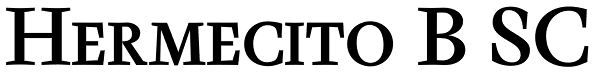 Hermecito B SC Font