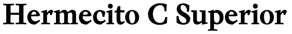 Hermecito C Superior Font