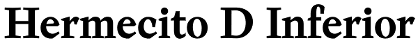 Hermecito D Inferior Font