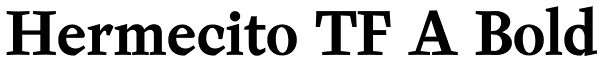 Hermecito TF A Bold Font