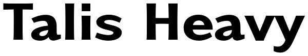 Talis Heavy Font
