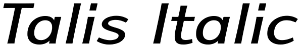 Talis Italic Font