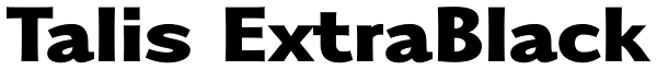 Talis ExtraBlack Font