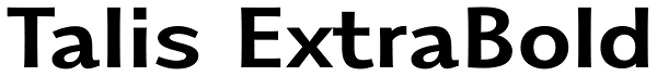 Talis ExtraBold Font